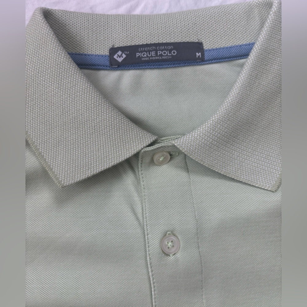 Men's Light Green Polo Shirt - Picture 2 of 3